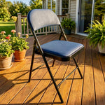 Premium Black Padded Folding Chair – Heavy Duty Comfort & Compact Design